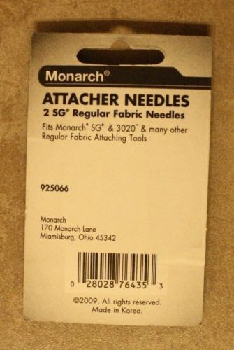 Monarch Attacher Needles 2 SG Regular Fabric Needles