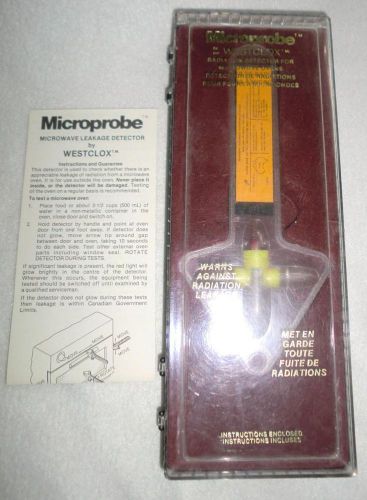 Vintge 1978 Microprobe by Westclox Radiation Detector for Microwave Ovens Talley