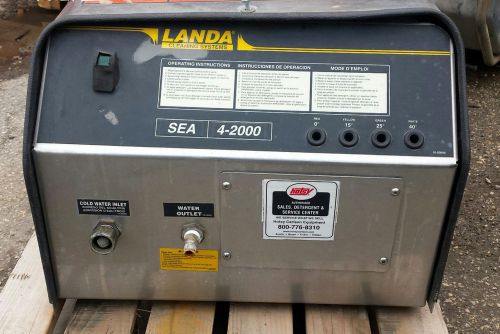 Used landa sea 4-2000a 220 volt 4.2gpm @ 2000psi pressure washer for sale
