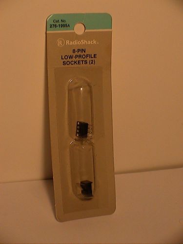 Vintage Radio Shack 8-Pin Low Profile Sockets (2) New in Package Tandy Corp