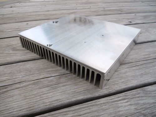 Aluminum heat sink 9 1/8&#034; x 9 3/4&#034; x 1 1/2&#034; for sale