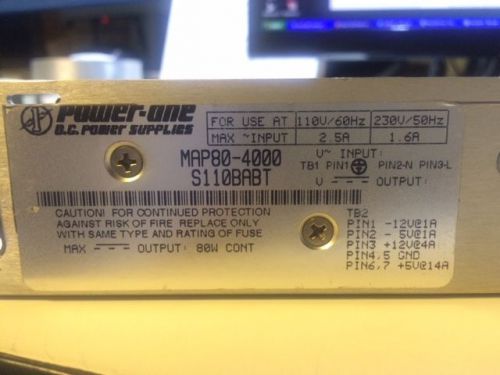 Power-One Power Supply MAP80-4000 new