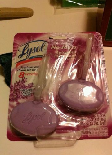 Lysol Brand No Mess Automatic Toilet Bowl Cleaner, Lavender, 2/Pack