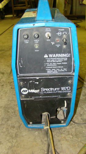 Miller Spectrum 187D 3/16 self contained plasma cutting system