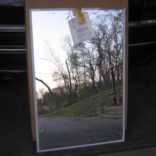 24 x 36 inch Stainless framed mirror