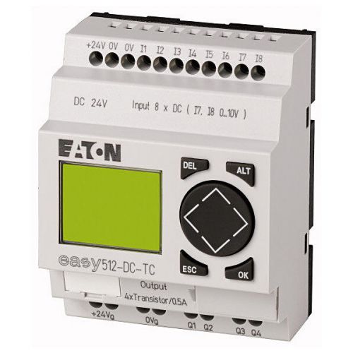 New! programmable relay, 24 v dc, 8di(2ai), 4do-trans, display, time for sale