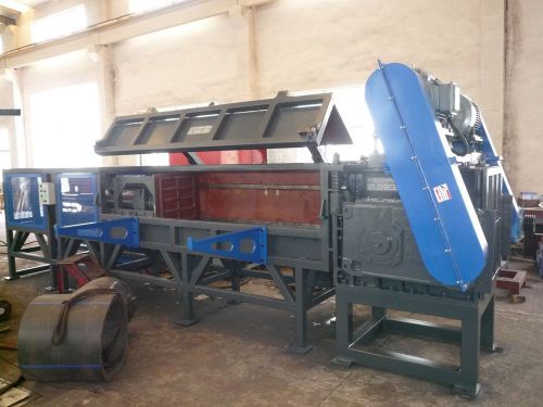 Hdpe large pipe shredding and crushing system for sale