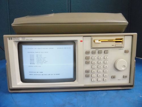 Hp hewlett packard 1650a logic analyzer with pouch &amp; logic cables for sale