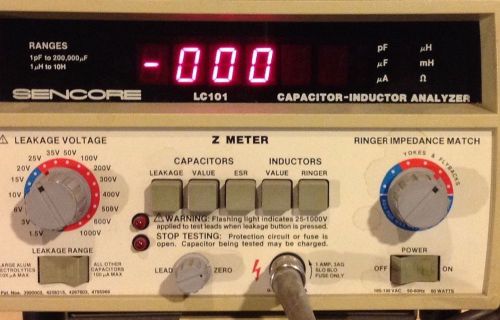 Sencore LC101 ZMeter Capacitor-Inductor Analyzer.