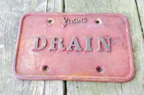 Industrial Drain Sign