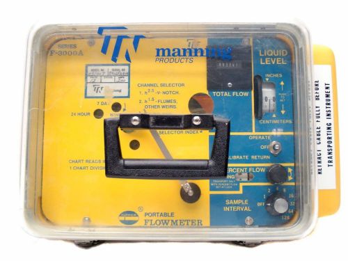 Manning products portable flow meter series f-3000a dipper model # 051003 for sale
