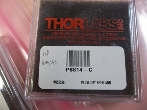 Thorlabs PS814-C ?1&#034; Round Wedge Prism,10° Beam Dev,AR Coating:1050-1700 nm
