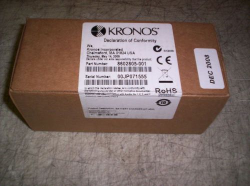 NEW Sealed Kronos 4500 Battery Charger Kit 8602805-001