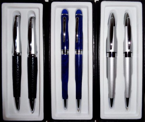 3 Pierre Cardin Boxed Mechanical Pencil & Refillable Ball Pnt Pen Set Black Ink-
							
							show original title