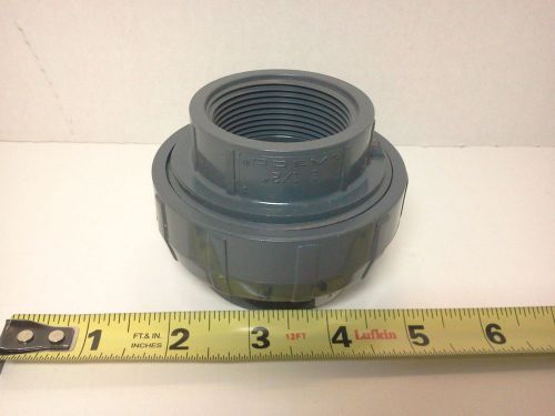 LASCO PVC UNION THREADED BOTH ENDS 1 1/2&#034; PIPE SIZE SCHEDULE 80 SOCKET ENDS NEW