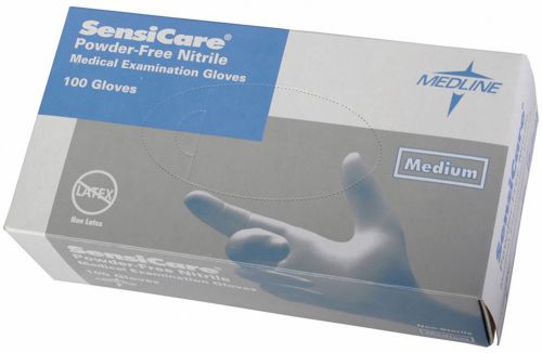 Medline SensiCare Nitrile Exam Gloves CS/800
