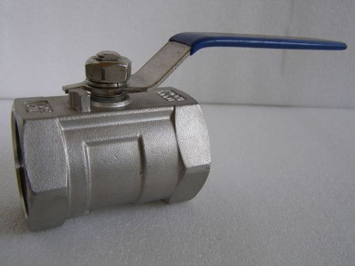 New 1-1/4&#034; FIP Stainless Steel Ball Valve Heavy Forged 1000 PSI!! 1.25&#034;