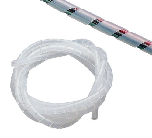 Calterm 73452 1/2-inch by 6-foot clear electric wire cable spiral wrap for sale