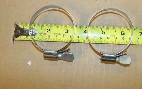 2 new Breeze worm gear thumb drive hose clamps range 1-5/16 - 2-1/4 for 1 price