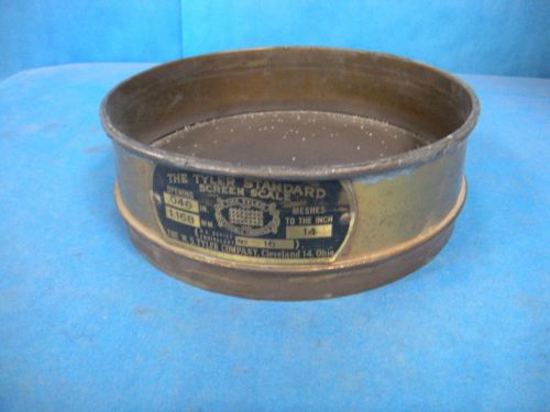 W.S. Tyler Sieve No.16, 1.168mm, .046&#034; Opening, 8&#034; Diameter