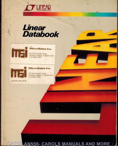 LINEAR TECHNOLOGY Data Book 1986 Linear Databook