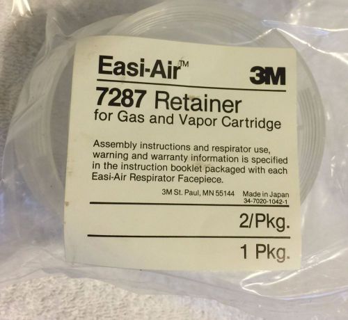 3M Easi-Air #7287 Retainer-Gas and Vapor Cartridge - 2 per package BRAND NEW