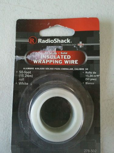 RadioShack 50-FT White Insulated Wrapping Wire 30-Gauge 278-502