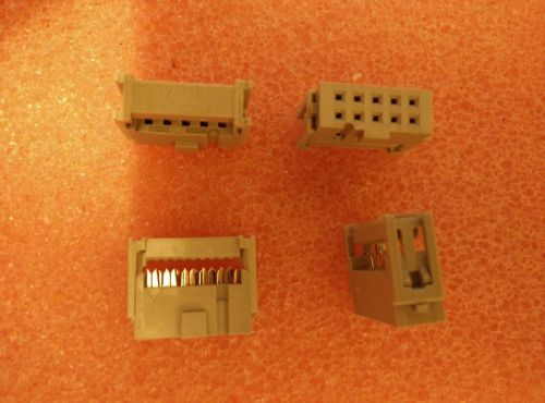 4x AMPHENOL 842-812-1033-134 , CONNECTOR 2x5P FEMALE , FOR 10P FLEAT CABLE MOUNT