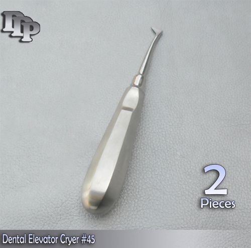 2 Dental Elevator Cryer 45 Surgical Denture Instruments