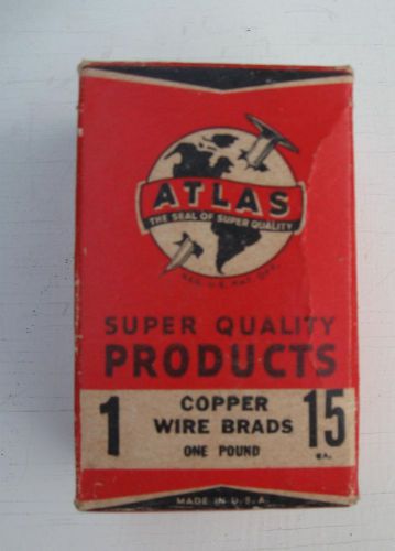 1 inch 15 gauge solid Copper Wire Brads  Nails Pins Fasteners  1 pound