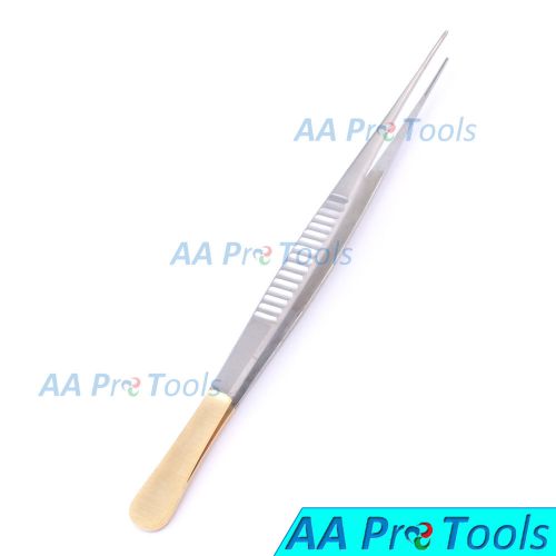 AA Pro: Atraumatic Artery Debakey Forceps Clamp 10&#034; Gold Handle Ent Surgical New