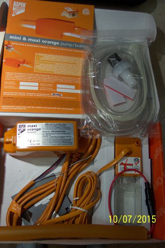 Aspen pumps 83919 maxi orange univolt condensate pump kit hvac hvac-r,100-250vac for sale