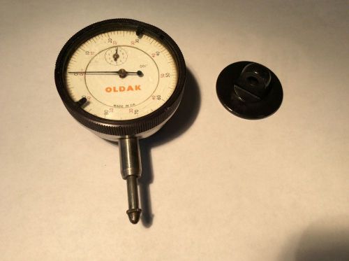 VINTAGE OLDAK PRECISION DIAL INDICATOR WITH MAGNETIC BACK, Made in England