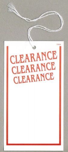 Orange CLEARANCE Tags with Strings, 3 X 5 inches, Box of 500 P72004