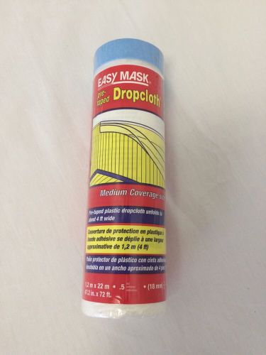 949560 Easy Mask Pre-Taped Drop Cloth, 48&#034; x 72&#039; Painters Tape
