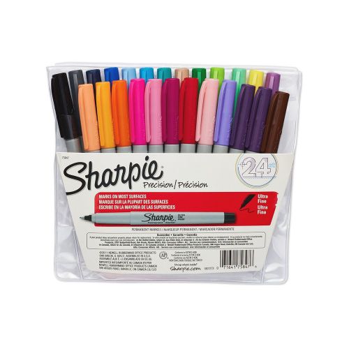Sharpie Ultra-Fine-Point Permanent Markers 24-Pack Colored Markers (75847)
