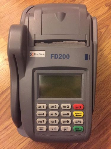 First data retail pos credit card reader fd200 terminal fd10 pin pad used for sale