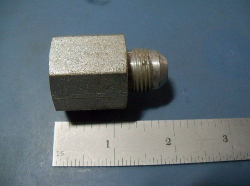 (5) parker 1/2 jic male to 1/2 female npt hydraulic fitting adapter straight for sale