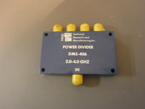 TRM DMS406 4-Way Wilkinson Octive Power Divider 2 to 4 GHz SMA(f)