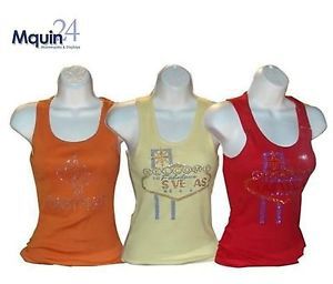 Lot of 3 FEMALE TORSO MANNEQUINS WHITE for T-SHIRTS : SIZE SM-MD - HARD PLASTIC