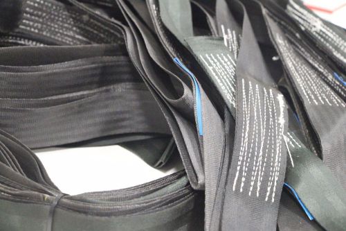 Lot of (20) nachster black 595-1190 lb cap. lifting tow strap sling 7&#039; x 1-7/8&#034; for sale