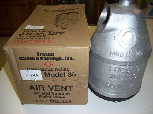 Fresno, Irrigation Pipe vent,# FO35-3000, 3&#034; New, $59.00