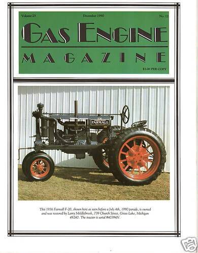 Cummins Model F Engine, IHC Famous GAS ENGINE magazine