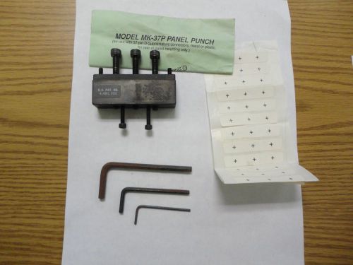 Panel Punch Model MK-37P for use with 37 Pin D-Subminiature Connector