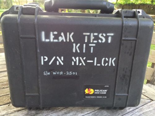 Harris Listed Compressed Gas Regulator 650L Leak Test Assembly Pelican 1500 Case