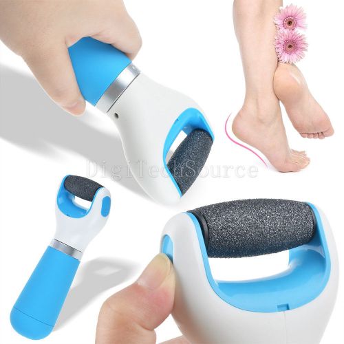 HOT Blue and White Pedi Perfect Electronic Pedicure Foot File Callus Remover
