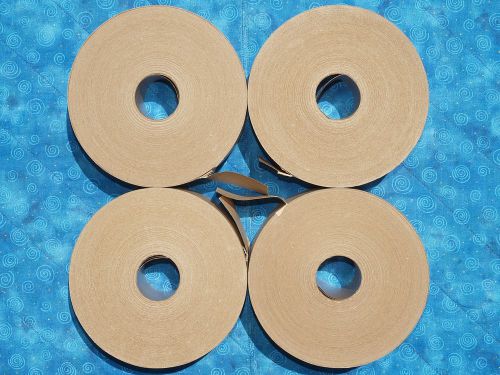 4 rolls 70mm x 450 ft reinforced gummed kraft paper tape central brand grade 233 for sale