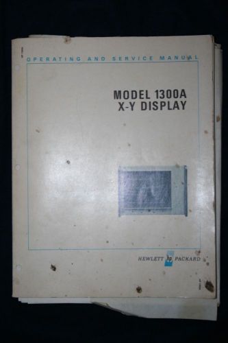 HP 1300A   X-Y Display Operating and Service Manual with schematics