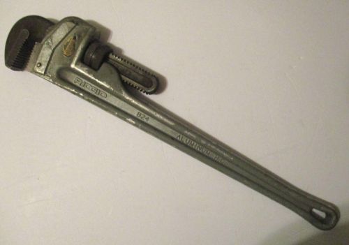Large 24&#034; ridgid 824 aluminum pipe wrench - made in u.s.a. for sale