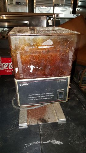 Bunn lpg low profile coffee bean grinder portion control used working condition for sale
